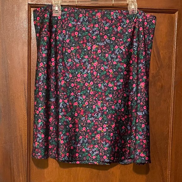 J. Crew Floral knee Skirt - Black and Pink - Picture 2 of 5